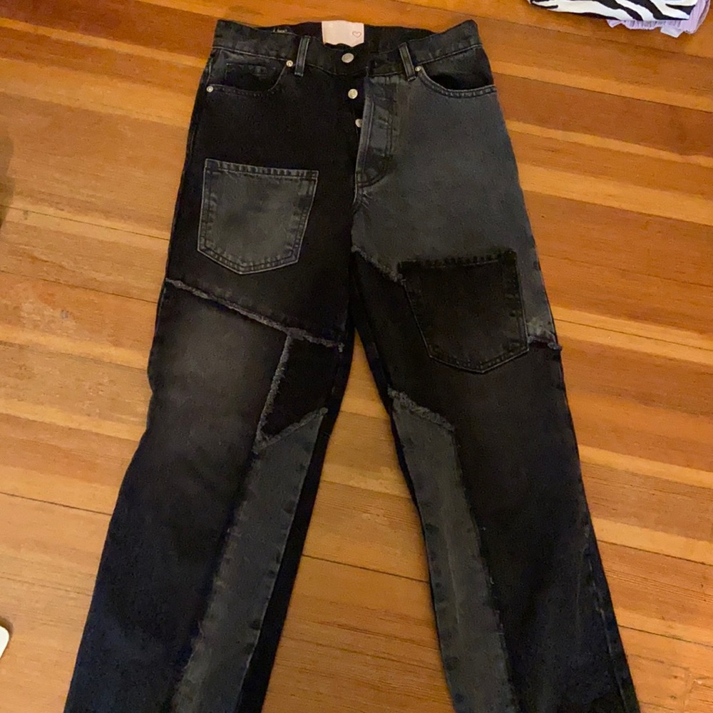 Black two toned jeans from revice
